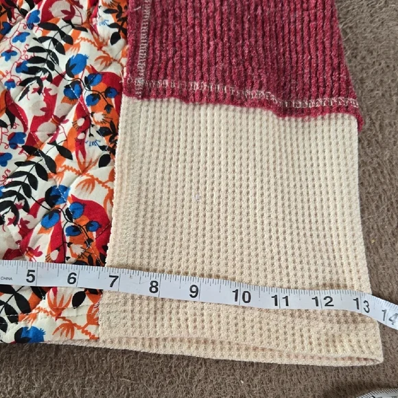 Pxxx NWT POL Designed In Pants Relaxed Thermal Quilted Floral Wide Leg Sm Md Lg - Picture 10 of 13